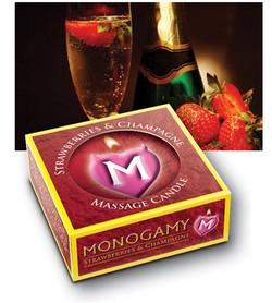 Monogamy Intimate Strawberries & Champagne Massage Candle