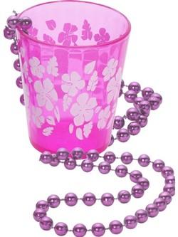 Pink Shot Glass on Beads