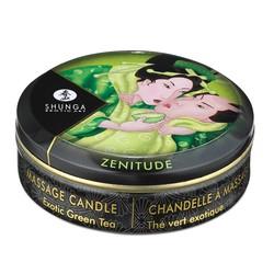 Shunga Erotic Art Mini Massage Candle Zenitude Exotic Green Tea