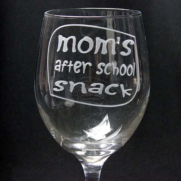 Wine Glass Mom's After School Snack