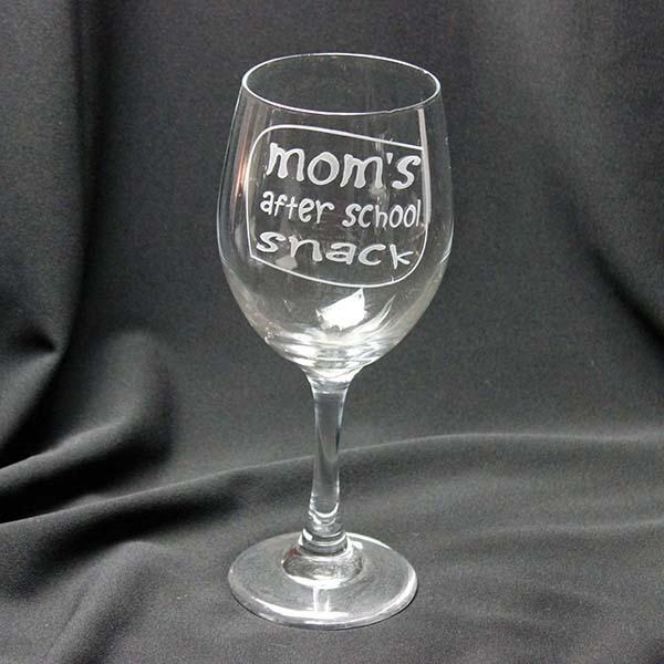 Wine Glass Mom's After School Snack